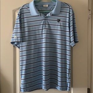 Ahead monogrammed men’s golf shirt